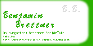 benjamin brettner business card